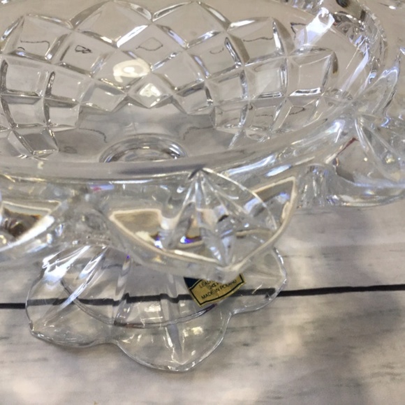 Cut Crystal Candy dish 24% Lead Polonia Made in Poland - Picture 6 of 9